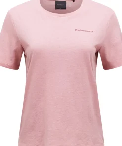 Peak Performance Women's Explore Logo Tee Warm Blush
