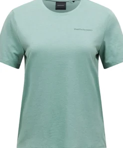 Peak Performance Women's Explore Logo Tee Green Valley