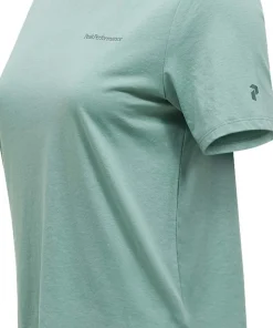 Peak Performance Women's Explore Logo Tee Green Valley