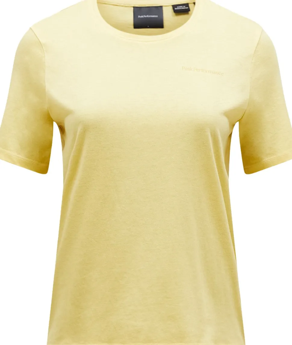 Peak Performance Women's Explore Logo Tee Mellow Yellow