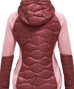 Peak Performance Women's Helium Down Hybrid Hood Wild Rouge
