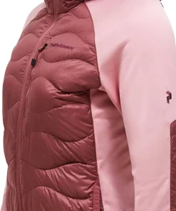Peak Performance Women's Helium Down Hybrid Hood Wild Rouge