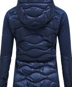 Peak Performance Women's Helium Down Hybrid Hood Blue Shadow