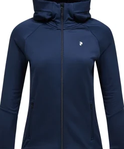 Peak Performance Women's Rider Essentials Zip Hood Blue Shadow/blue Shadow/