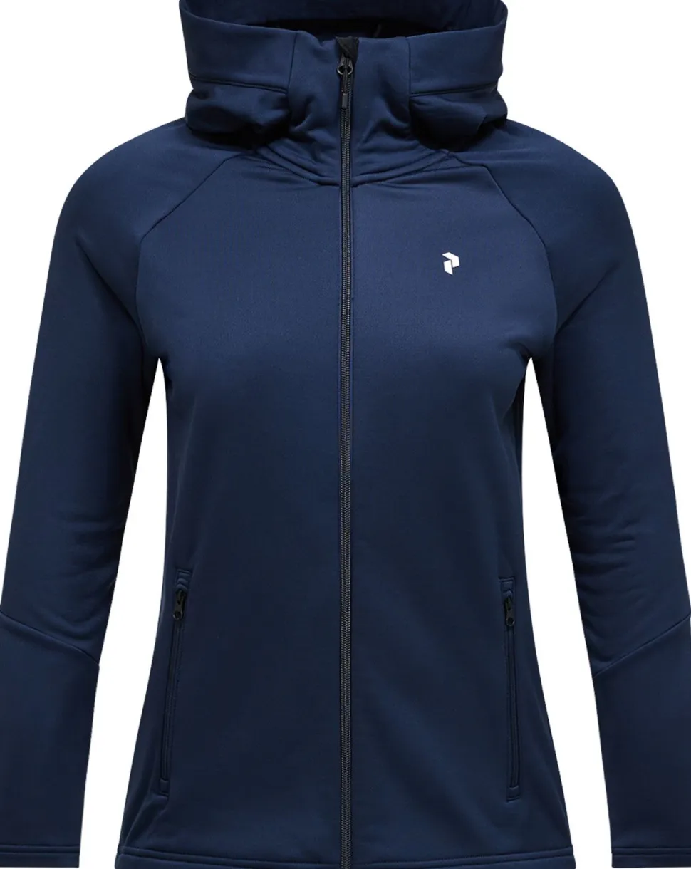 Peak Performance Women's Rider Essentials Zip Hood Blue Shadow/blue Shadow/