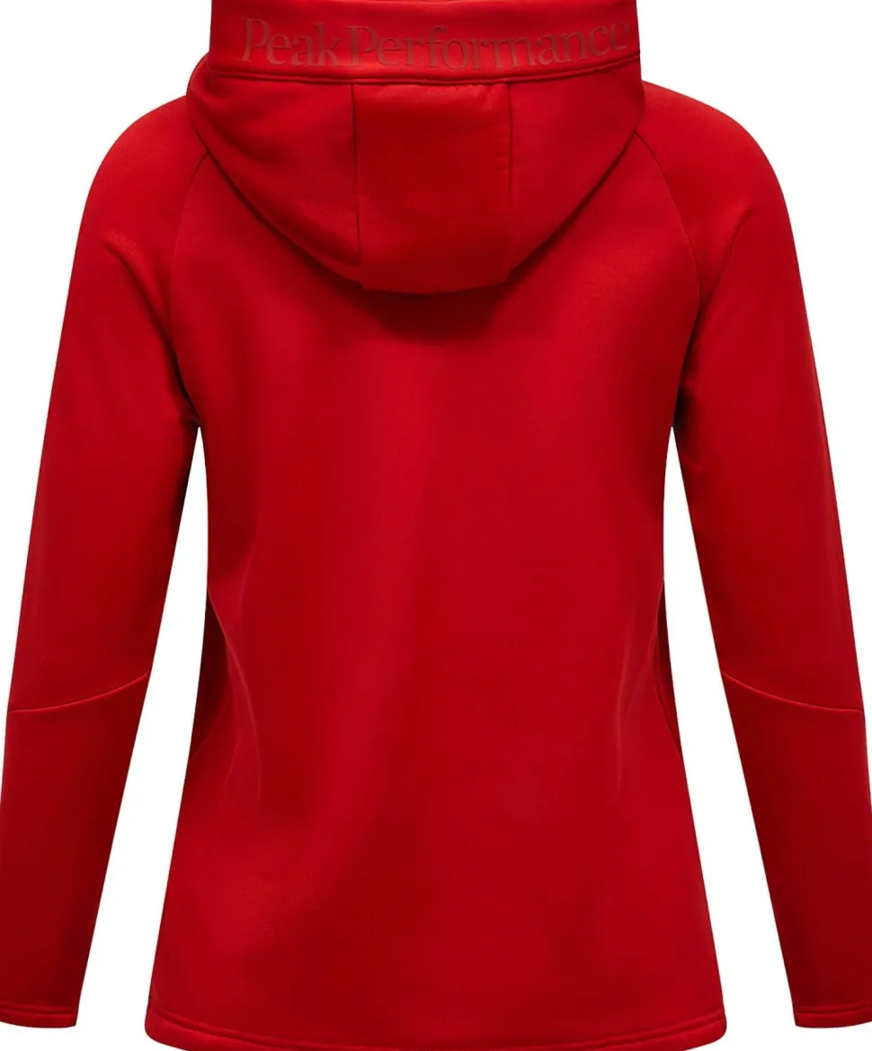Peak Performance Women's Rider Essentials Zip Hood Red Pompeian
