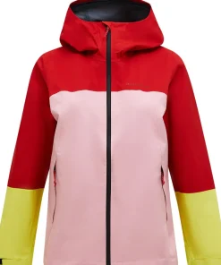 Peak Performance Women's Trail Hipe Shell Jacket Red Pompeian
