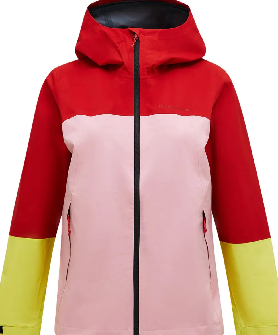 Peak Performance Women's Trail Hipe Shell Jacket Red Pompeian