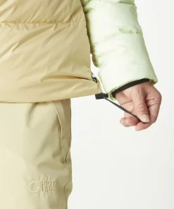 Picture Organic Clothing Hi Puff Down Women's Jacket Lime Cream Hemp Roebuck