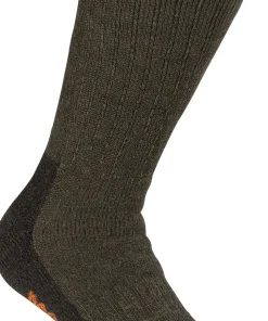 Pinewood Hunters Terry Wool Socks Green/Dark Green