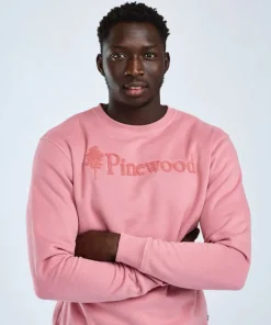 Pinewood Unisex Värnamo Pinewood Logo Sweater Dusty Pink