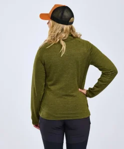 Pinewood Women's Abisko Fleece Jacket Olive Green
