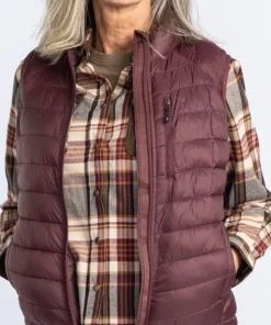 Pinewood Women's Abisko Insulation Vest Earth Plum
