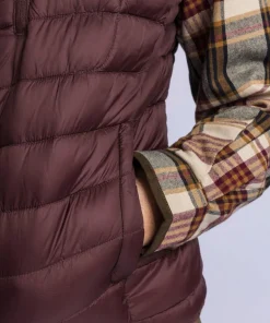 Pinewood Women's Abisko Insulation Vest Earth Plum