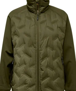 Pinewood Women's Abisko Insulation Hybrid Jacket Olive Green