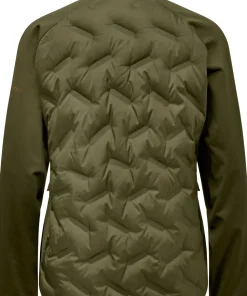 Pinewood Women's Abisko Insulation Hybrid Jacket Olive Green
