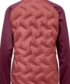 Pinewood Women's Abisko Insulation Hybrid Jacket Brickpink/burgundy
