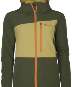 Pinewood Women's Abisko Light Stretch Jacket Goldenhay/Mossgreen