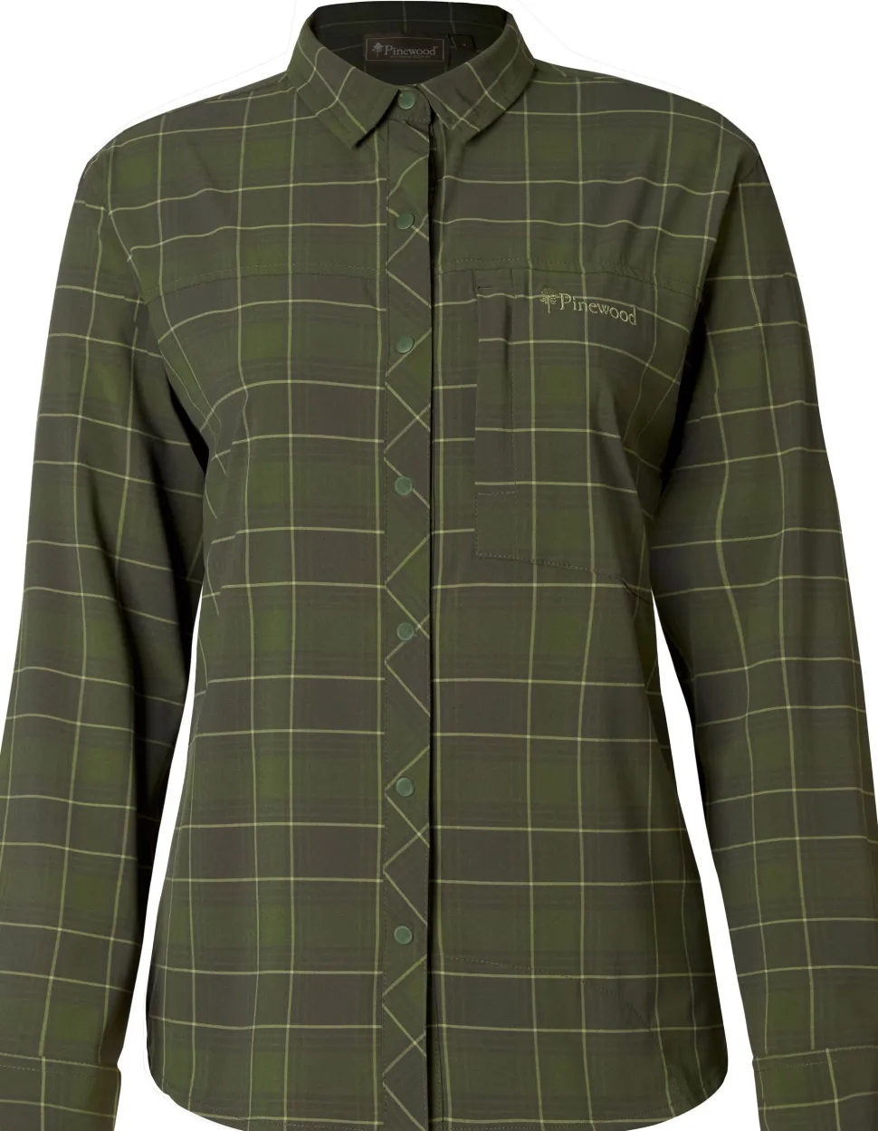 Pinewood Women's Abisko Trekking Longslevve Shirt Moss Green
