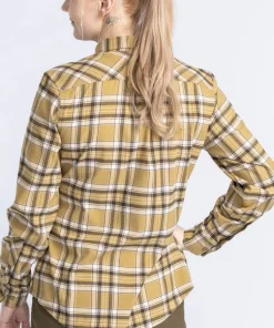 Pinewood Women's Abiskohiking Flannel Shirt Golden Hay
