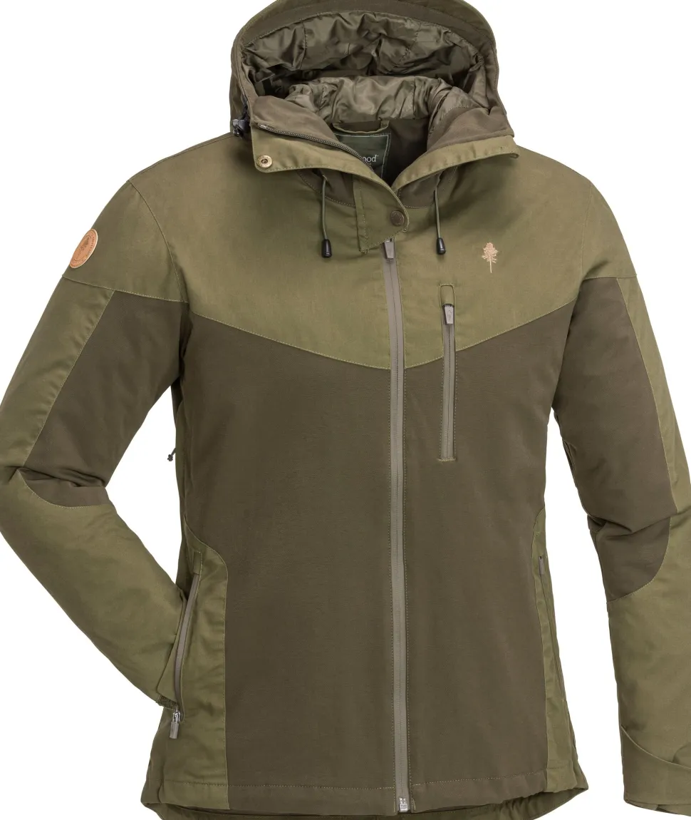 Pinewood Women's Finnveden Hybrid Extreme Jacket Dark Olive/Hunting Olive