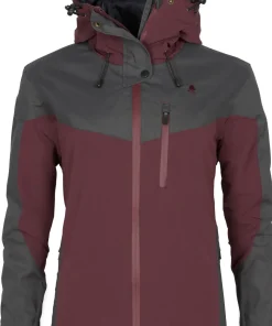 Pinewood Women's Finnveden Hybrid Extreme Jacket Earth Plum/Dark Anthracite
