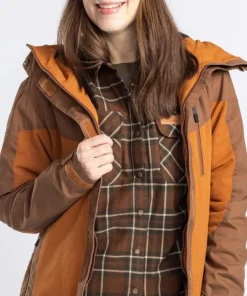 Pinewood Women's Finnveden Hybrid Extreme Jacket Fudge/Nougat