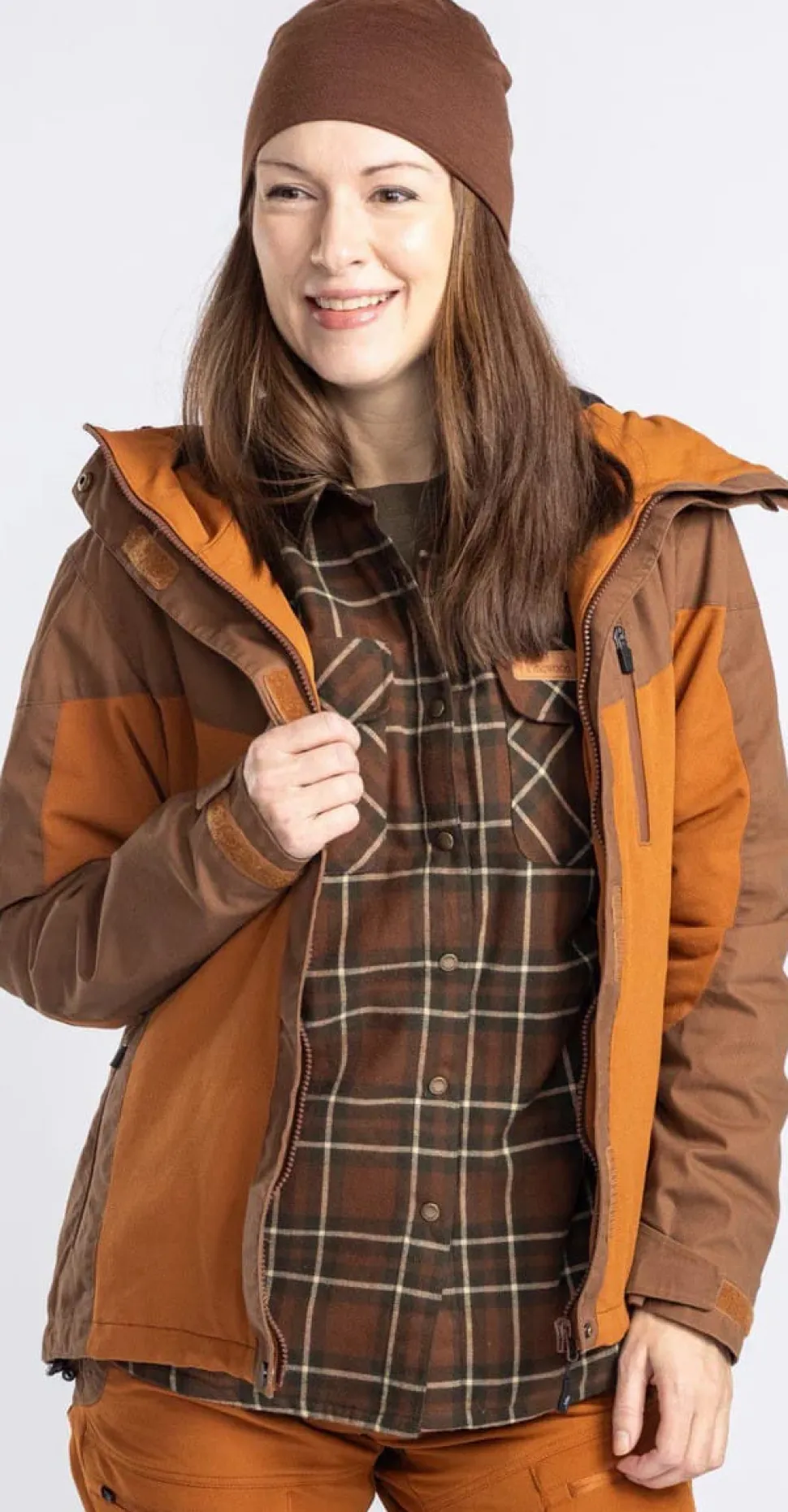 Pinewood Women's Finnveden Hybrid Extreme Jacket Fudge/Nougat