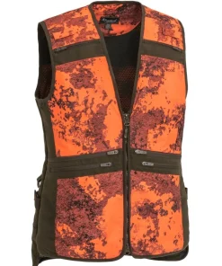Pinewood Women's Furudal Hunter Pro Camou Vest Strata Blaze/Suede Brown