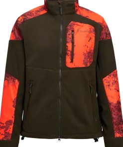 Pinewood Women's Småland Hunters Camou Fleece Jacket H.Brown/Strata Blaze