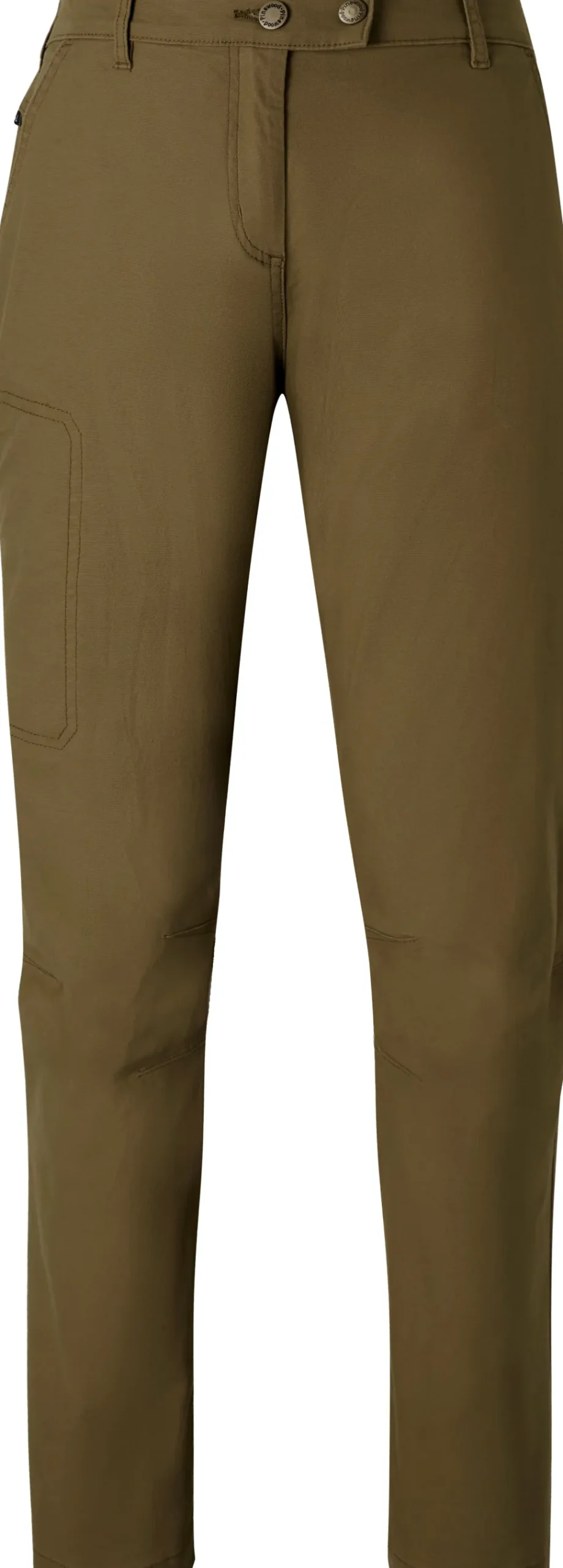 Pinewood Women's Värnamo Vintage Canvas Trousers Olive Brown