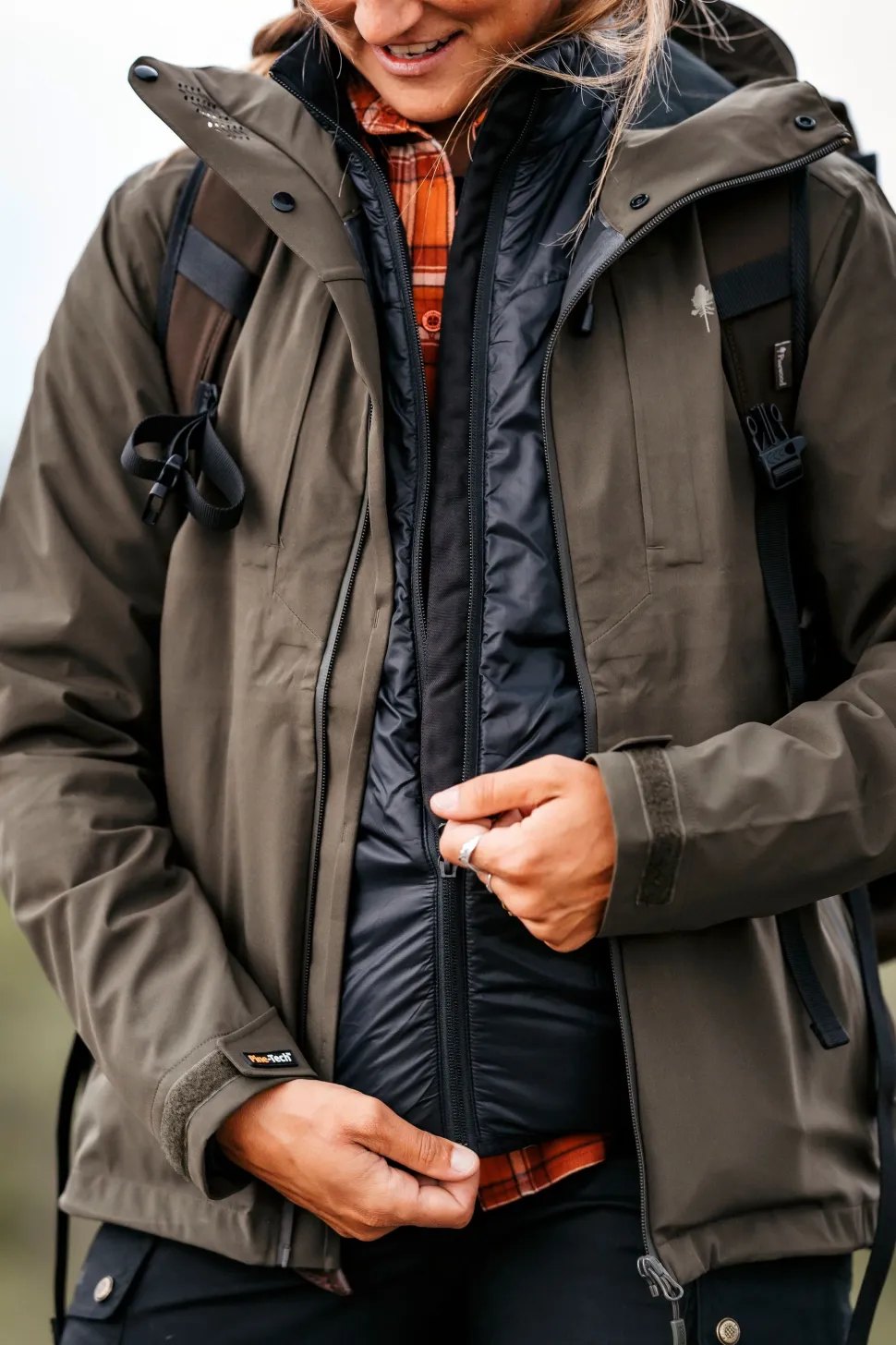 Pinewood Women's Wool Insulated Midlayer Jacket Black