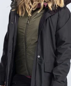 Pinewood Women's Wool Insulated Midlayer Jacket Moss Green