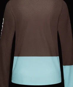 POC Women's Motion Air Long Sleeve MTB Jersey Bronzite Brown/Lazurite Blue