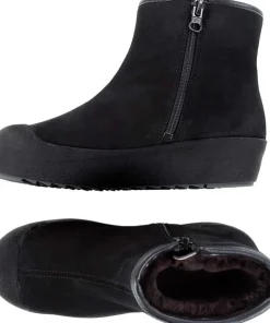 Pomar Women's Kallio GORE-TEX Ankle Boot Black Suede(fur L) Curling