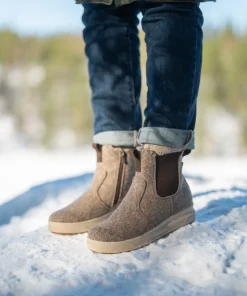 Pomar Women´s Kevo GORE-TEX Ankle Boot Sand Felt/bark Micro