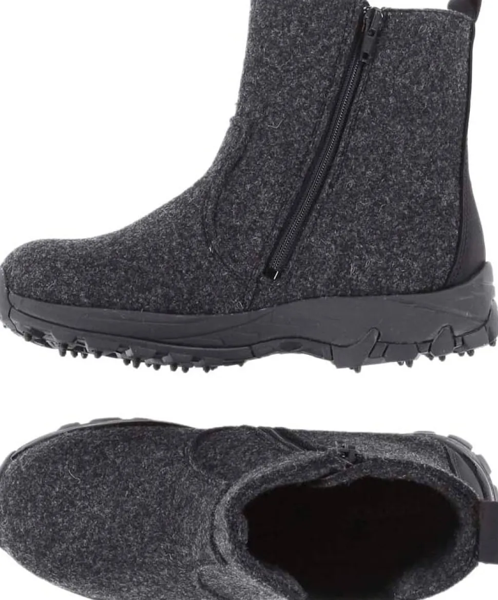 Pomar Women's Metso GORE-TEX Winter Spike Boot Granit felt/Black waxy