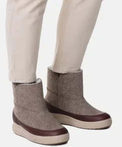 Pomar Women's Niva GORE-TEX Ankle Boot Sand Felt/vivian Brown/fur