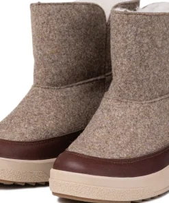 Pomar Women's Niva GORE-TEX Ankle Boot Sand Felt/vivian Brown/fur