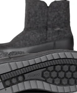 Pomar Women's Niva GORE-TEX Ankle Boot Granit Felt/vivian Black/fur