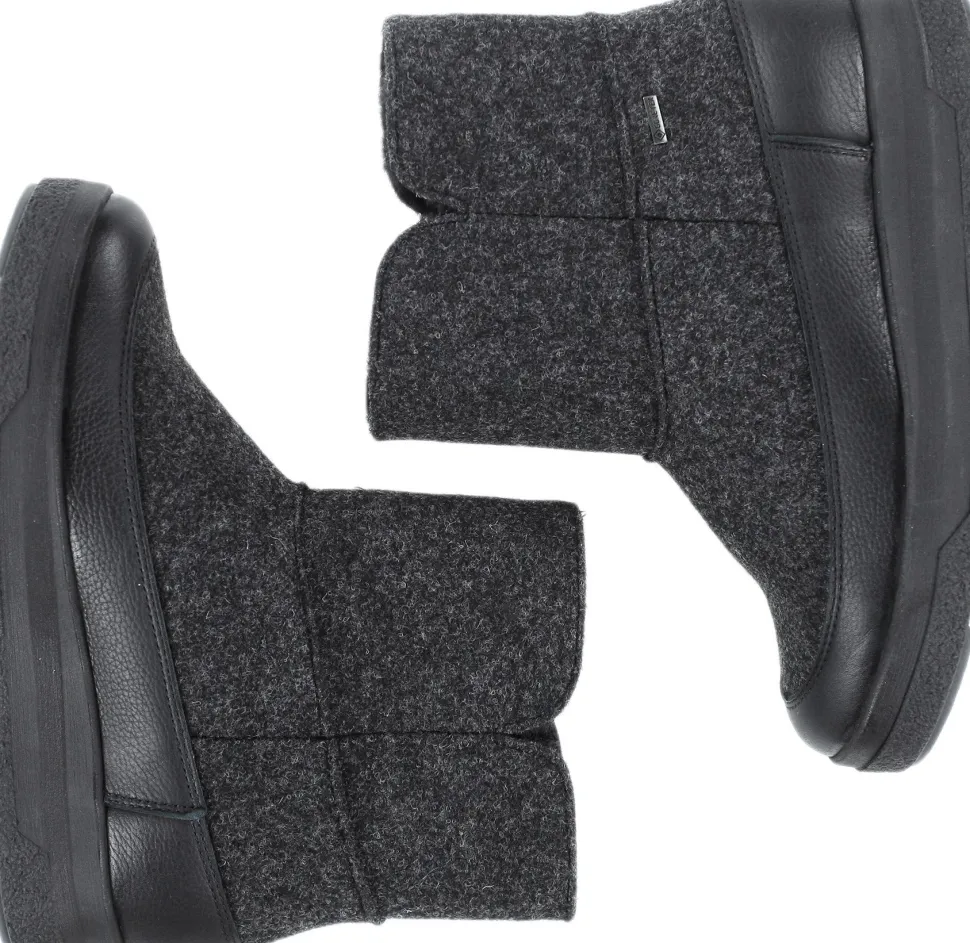 Pomar Women's Niva GORE-TEX Ankle Boot Granit Felt/vivian Black/fur