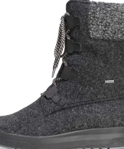 Pomar Women's Reki Gore-Tex Felt Boot Granit Felt/Black Waxy Leather