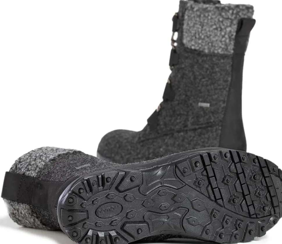 Pomar Women's Riekko GORE-TEX Boot Granit Felt/black Micro