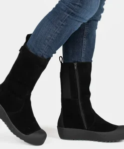 Pomar Women's Utu Gore-Tex Winter Boot Black Suede/waxy (fur L) Curling