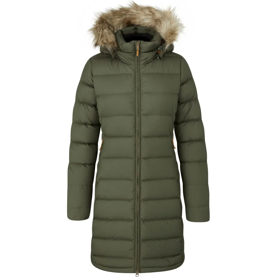 Rab Women's Deep Cover Down Parka Army
