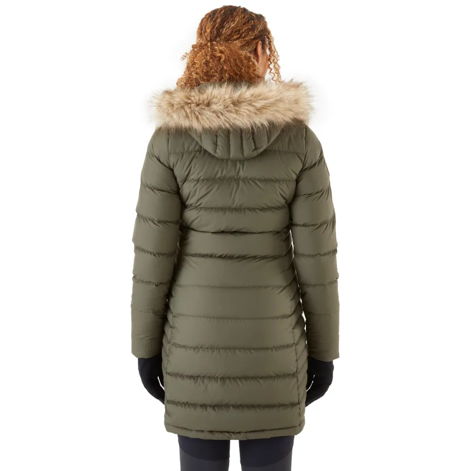 Rab Women's Deep Cover Down Parka Army