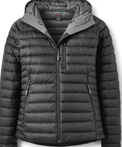 Rab Women's Microlight Alpine Down Jacket Black (graphene)