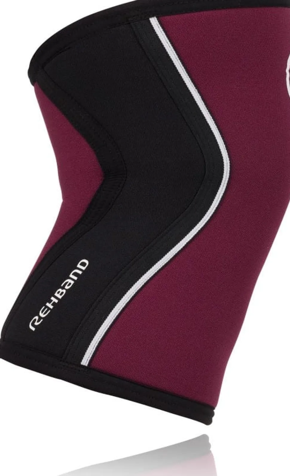 Rehband Rx Knee-Sleeve 5mm Black/Burgundy