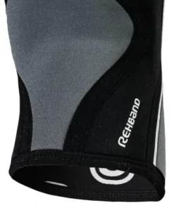 Rehband Rx Knee-Sleeve 5mm Black/Steel Grey
