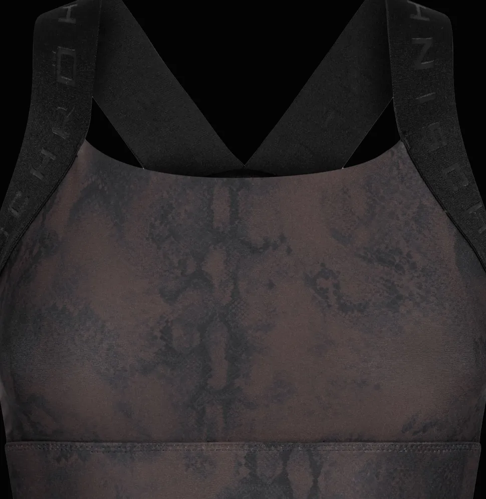 Röhnisch Women's Kay Printed Sports Bra Brown Snake